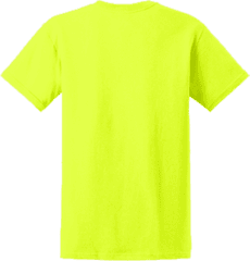 Safety Green T Shirt Short Sleeve - Comfort Colors Bright Yellow Png