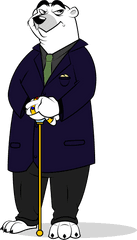 Polar Bear Kingpin - Kingpin Cartoon Png