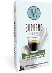 Dolce Vita Supremo 1 X 10 Capsules - Cuban Espresso Png