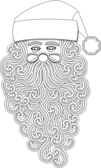 Santa Beard Png 5 Image - Illustration