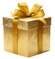 Gift Gold Free Transparent Image HQ - Free PNG