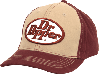 Dr Pepper Oval Logo Hat - Tan And Red U2013 Tee Luv Baseball Cap Png