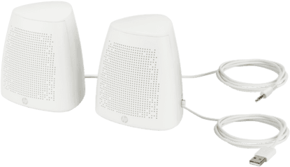 Hp S3100 White Usb Speaker - Computer Speaker Png