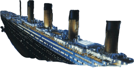 Titanic Sinking 1912 Freetoedit - Paint Titanic Png