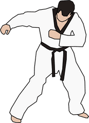 Black Belt Exercise Karate - Karate Clipart Png