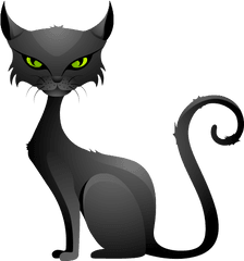 Black Cat Kitten Snout Paw For - Cat Png