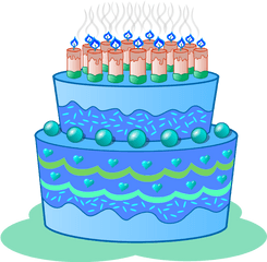 Download Blue Birthday Cake Clip Art Clipart - Blue Cake Birthday Cake Clip Art Png