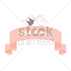 Just Married Banner Png Transparent Bannerpng - Cartoon