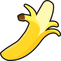 Transparent Background Peeled Banana Clipart - Banana Peel Clip Art Png