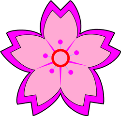 Download Cherry Blossom Japanese Sakura Vector Icon Set - Sakura Flower Vector Png