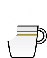 Coffee Cup Tea Button Blinks Espresso Mug - Free PNG