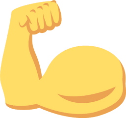 Download Muscle Arm Emoji Png - Muscle Emoji Full Size Png Arm Emoji Png