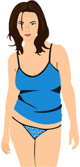 Girl Woman Cleavage - Sexy Woman Cartoon Png