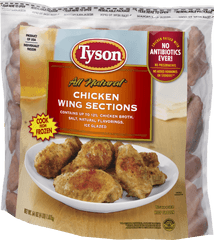 Tyson Chicken Wing Sections 4 Lb Frozen - Chicken Wings Png