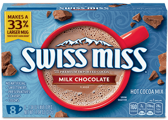 Swiss Miss Milk Chocolate Hot Cocoa - Swiss Miss Marshmallow Hot Cocoa Mix Png