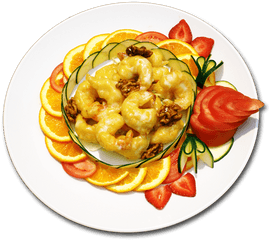 Honey Walnut Prawns - Restaurant Chinese Food Png