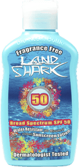 Land Shark Spf 50 Broad Spectrum Sunscreen Lotion 4oz - Household Supply Png
