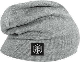 Hipster Slouch Beanie Grey Critical Role - Unisex Png