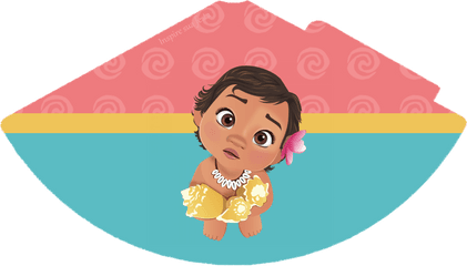 Chapeuzinho De Festa Moana Baby - Moana Bebe Png