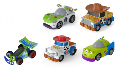 Toy Story 4 Free Wheel 13cm Car Asst - Toy Story As Cars Png