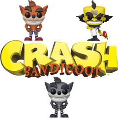 Pop Games Crash Bandicoot Bundle Chase U2013 8bit Waffles Store - Funko Pop Dr Neo Cortex Png