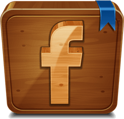 Find Us Httpswwwfacebookcomlickitysplitz Icones - Facebook Logo In Wood Png