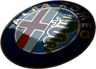 Alfa Romeo Fiat And Lancia Porcelain - Alfa Romeo Blechschild Png