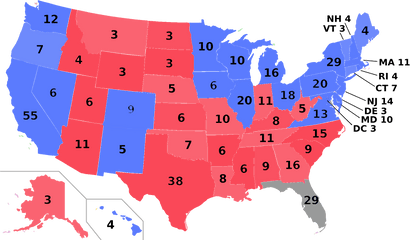 Whou0027s Winning The Electoral College - Map Red United States Png