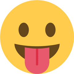 Face With Tongue Emoji Clipart - Tongue Out Emoji Png