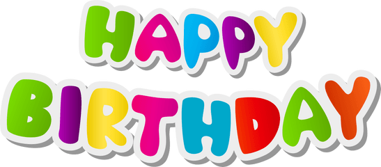 Happy Birthday Text Transparent Png