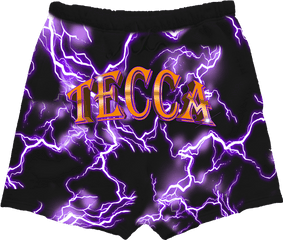 Tecca Lightning Shorts Purple Digital - We Love You Tecca Hoodie Png
