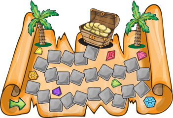 Clipart Map Treasure Hunt - Treasure Hunt Clipart Png