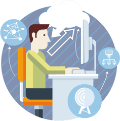 Cloud - Based Computing Services Biz Technology Solutions Vector Graphics Png