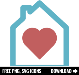 Free Home Heart Icon Symbol Download In Png Svg Format - Motorcycle Delivery Icon Png