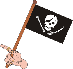 Pirate Skull The - Logo Nepal Flag Png