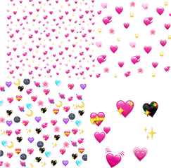 Png Corazones Picsart Icsart - Corazones Emojis Png