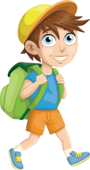 Student School Clip Art - School Boy Vector Art Png