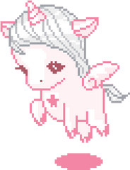 Cute Gif Kawaii And Pastel - Cute Unicorn Pixel Gifs Png