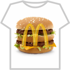 Big Mac Shirt - Roblox Roblox Burger Shirt Free Png