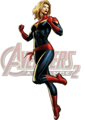 Avengers - Avengers Captain Marvel Cartoon Png