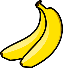 I Clipart Banana Transparent Free For Download - Clip Art 2 Bananas Png