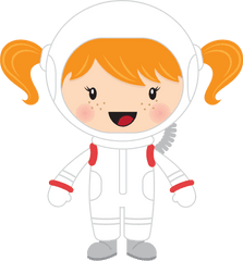 Banner Transparent Download Png Files - Girl Astronaut Clipart