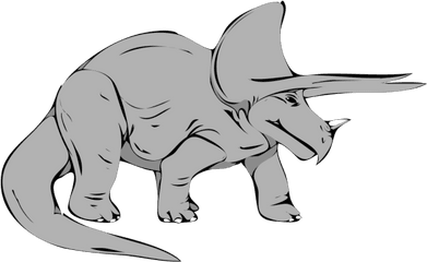 Gray Triceratops Png Svg Clip Art For - Triceratops Dinossauros Nos Cartoons