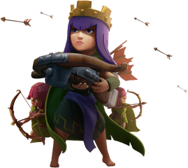 Clash Of Clans Clipart Archer - Clash Of Clans Archer Queen Clash Of Clans Queen Png