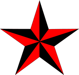 Download Free Png Nautical Star Tattoos Transparent - Tattoo 5 Point Star