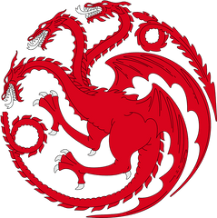 House Sigil Daenerys Targaryen - Game Of Thrones House Targaryen Sigil Png