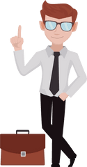 Sad Clipart Business Man - Transparent Background Businessman Clipart Png