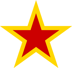 Soviet Union In Png - Red Yellow Star Png