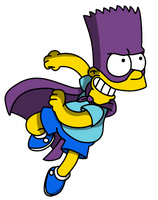 Homer Bart Character Fictional Simpsons Artwork Tapped - Free PNG