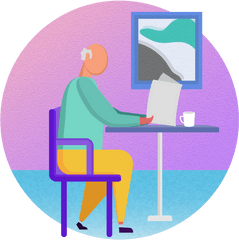 Related For Sick Clipart Man - Sitting Png Download Clip Art